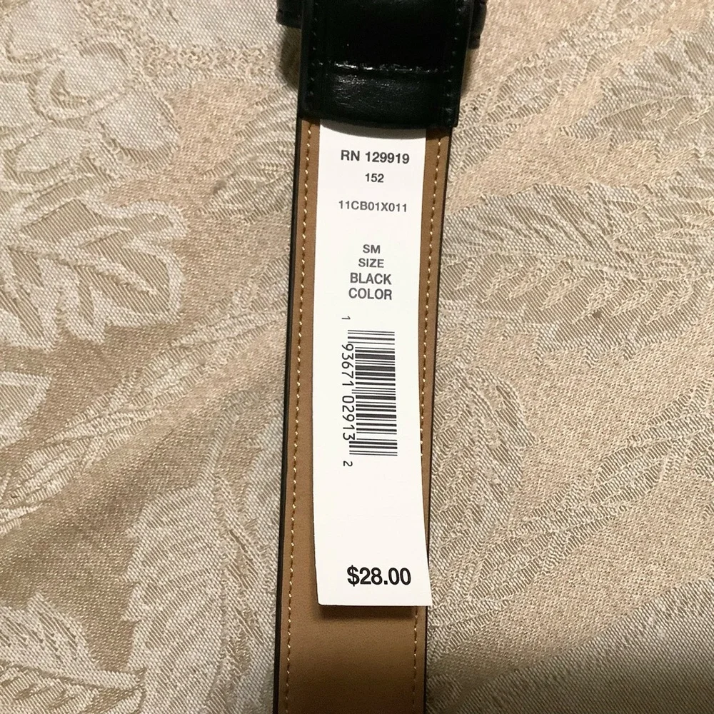 NWT Croft And Barrow Men’s Small Belt 30-32 Black